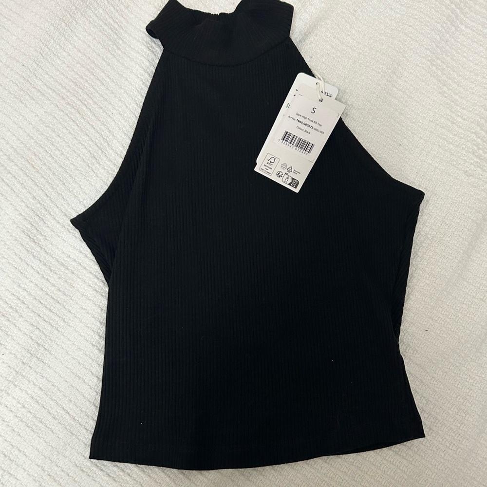 NWT Na-kd High Neck Rib Top - Picture 2 of 2
